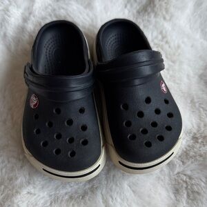 CROCS Toddler Black and White Clogs